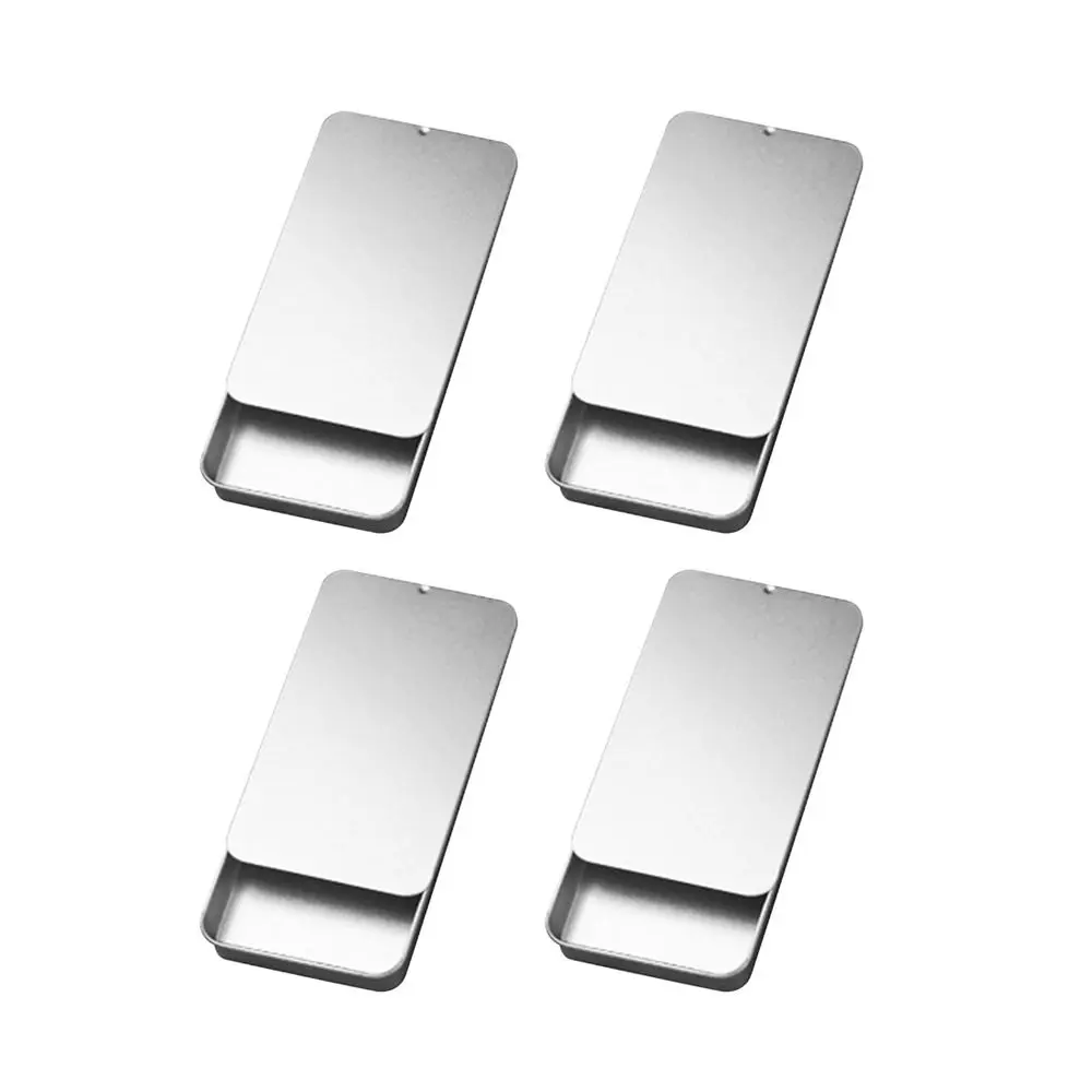Mini Tin Plate Storage Box Multi Size Push-pull Small Objects Finishing Box Rust proof Dust-proof Iron Box Home