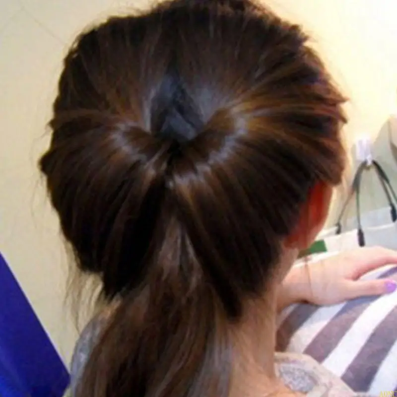 A0NC 2 Cái/bộ Nữ Cô Gái Tóc Đuôi Ngựa Máy Tạo Kiểu Kẹp Dụng Cụ Dây Buộc Tóc Braider Accesso