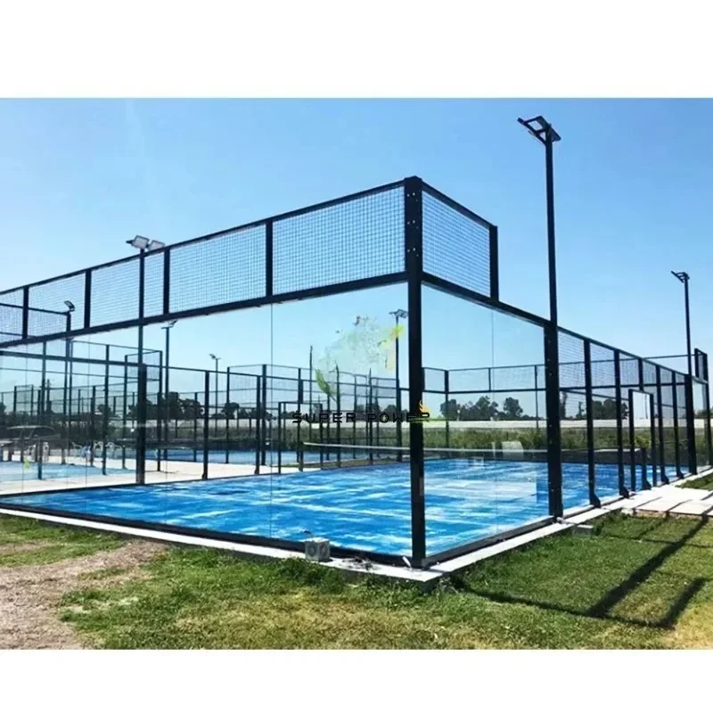 Best Selling Brand Padel King Panoramic Padel Court with Padel Court Rackets and Ball Free of Charge