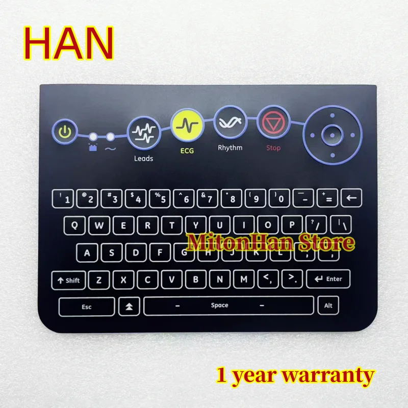 New For GE MAC 2000 ECG Membrane Keyboard Film MAC2000 Button Keypad Protective Film Overlay