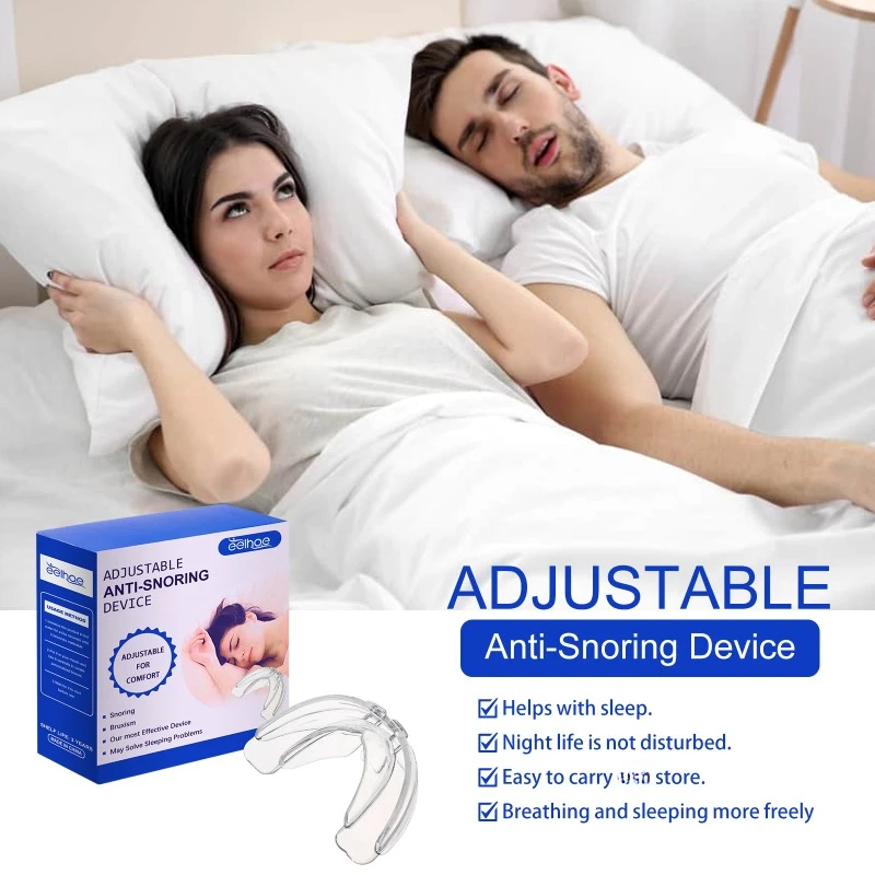 Silicone Anti Snoring Bruxism Mouth Guard Improve Sleeping Aid Brace Teeth Orthodontic Anti Snoring Night Device To Stop Snoring