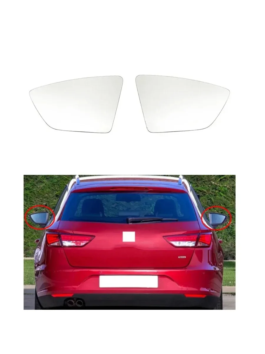 Auto Left Right Heated Wing Rear Mirror Glass For SEAT Leon MK3 ST FR Cupra 2013-2018 Ibiza MK5 Arona KJ7 5F0857521A 5F0857522A