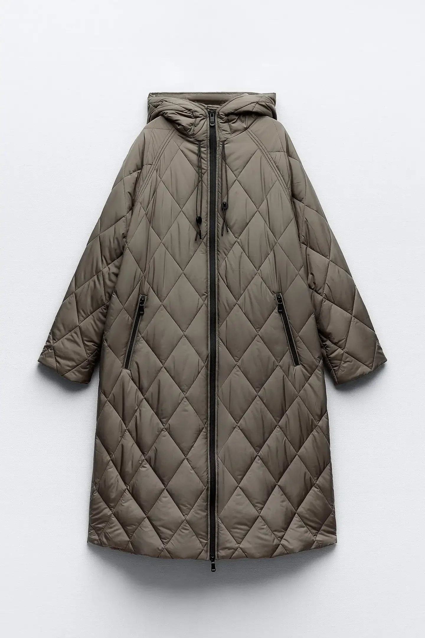 new hooded pufferfish jacket for women quilted hooded long loose version padded coat 3 colors optional