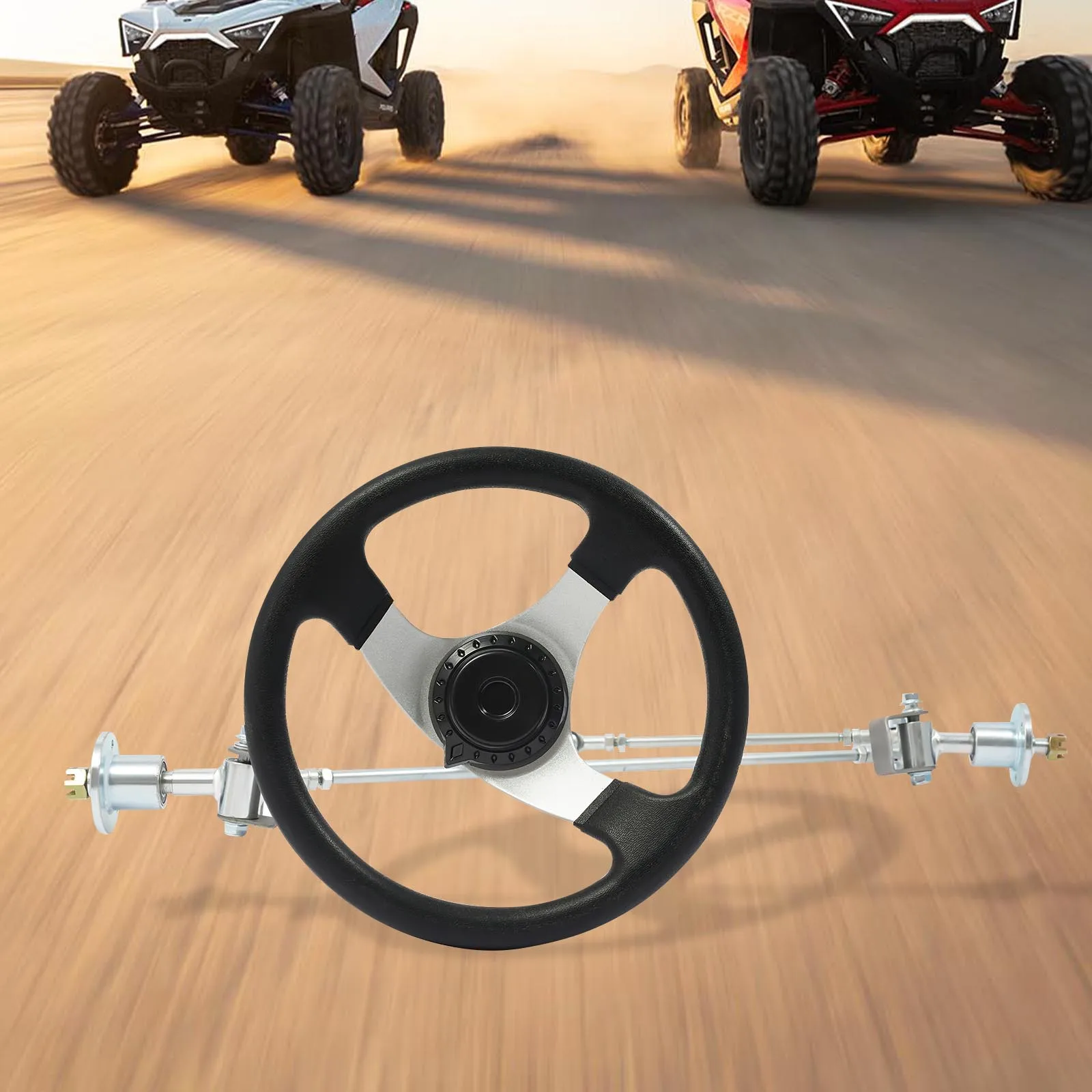 مجموعة تعديل التوجيه الأمامي مجموعة المحرك الأمامي لعجلة القيادة المعدنية لـ 168cc GO KART UTV ATV #1