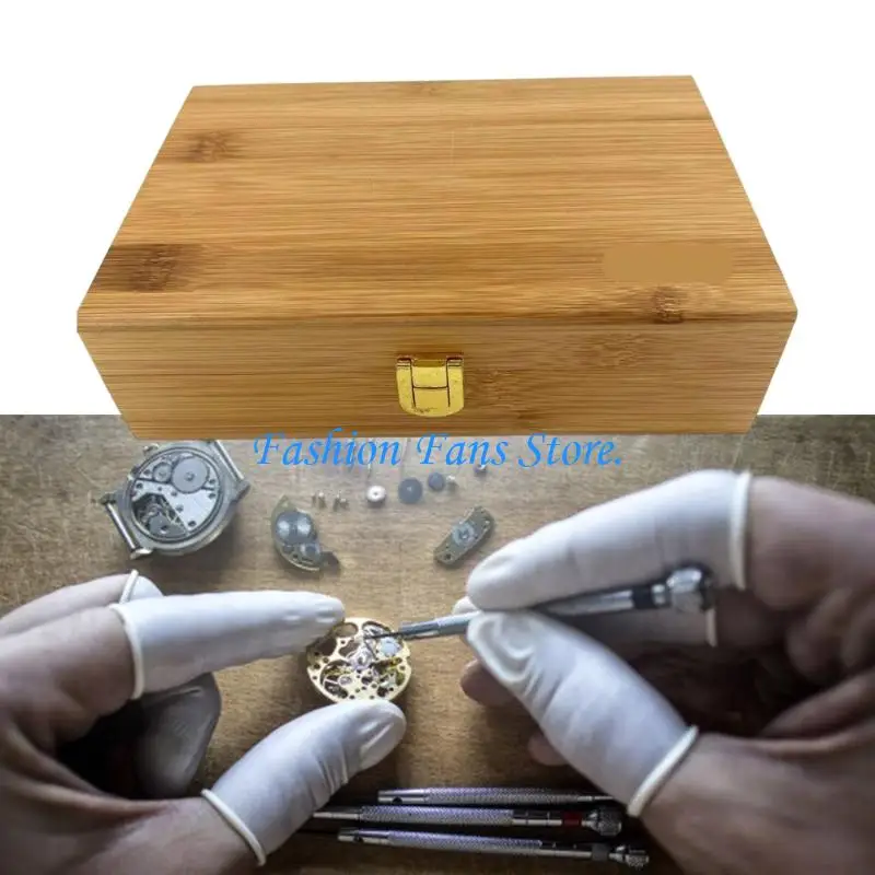  Mainspring Winder Replacement Barrels Kits with 20 Sizes Calibers for Watch Repair Maintenance Work with Wooden Case