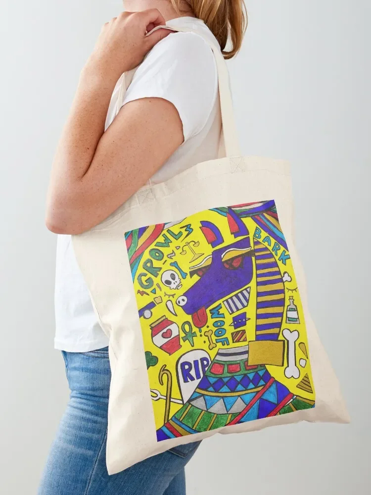 

Anubis Acid Trip Tote Bag hand bag cute pouch bag large tote Women's shopper