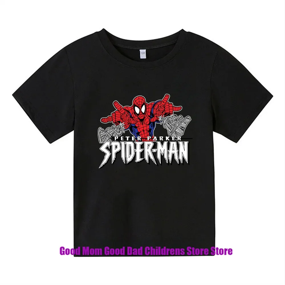 Marvel, Hulk, Spider Man, Avengers, Anime, Cartoon, T-shirt, Loose, Fashionable, Beautiful, Boys, Girls Summer 2024 New