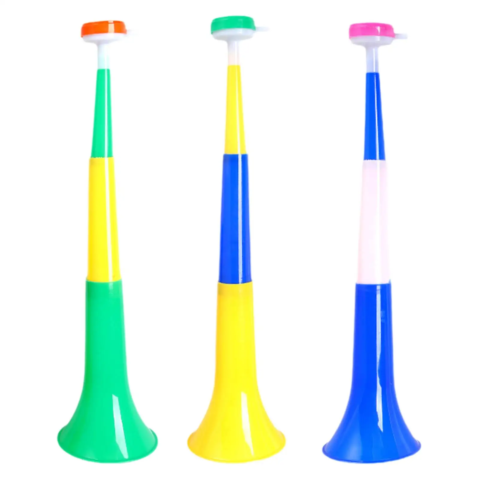 3x Stadium Cheer Fan Trumpet Cheering Props Noisemaker Kid Toy Refueling for Club Sporting Events Party