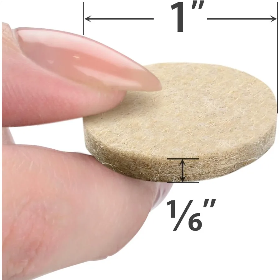 أفضل وسادات أثاث من اللباد، 48 وسادة لباد مميزة للكرسي، واقي أرضية للأرضيات الخشبية الصلبة لحماية الأرضيات الصلبة باللون البيج #2