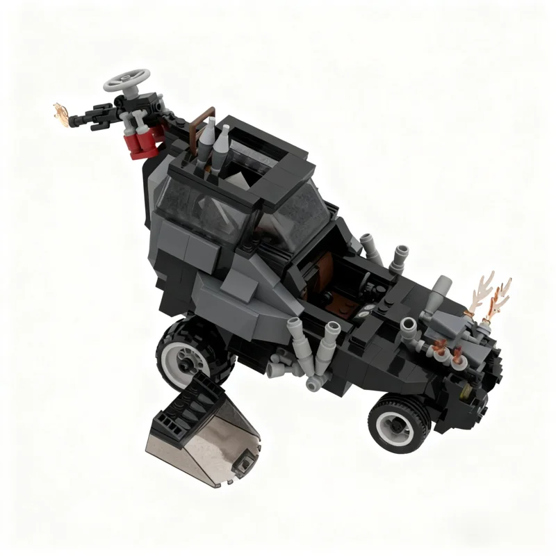 ตัวต่อ MOC MADCAR ชุดสร้างเมืองแบบออฟโรด 482 ชิ้น ของเล่นประกอบเอง ไอเดียสร้างสรรค์ ของขวัญคริสต์มาส ของขวัญวันเกิดสำหรับเด็ก