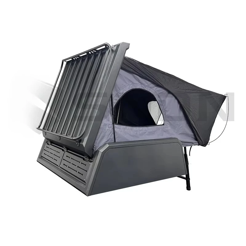 For 4x4 Offroad Waterproof Aluminum Alloy Hard Shell Rooftop Tent for Pickup Truck-Four-Season Quick Automatic Opening One