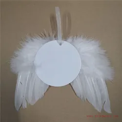 sublimation new wings Aluminium  christmas ornaments blank consumables supplies 18*14cm  20pcs/lot