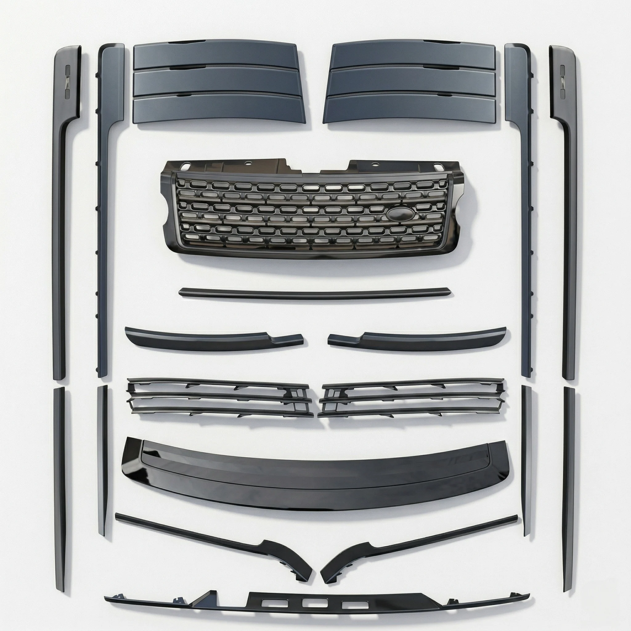 Gloss Black Body Kit Trim for Land Rover Range Rover L405 Vogue 2013 2014 2015 2016 2017 Black Version 6