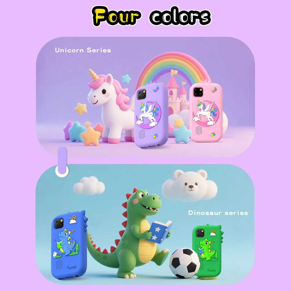 2.8 Polegada telefone de brinquedo infantil interativo smartphone com câmera telefone da criança com câmera dupla para idades de 3-7 jogo leitor de música