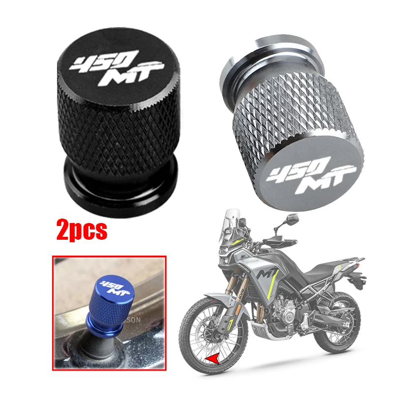 

2pcs Fit for CF MOTO 450MT 450 MT MT450 2023 2024 2025 NEW Motorcycle Tire Valve Air Port Stem Cover Cap Plug Accessories 2pcs