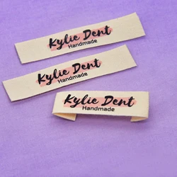 Custom Clothing Labels , Personalized Brand, Cotton printed Tags, Handmade label, Logo or Text, Watercolor Labels (FR004)