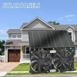 Greenhouse Efficient Heat Dissipation Outdoor Solar Exhaust Fan Suitable for Chicken Coop Pet Electric Ventilation Fan