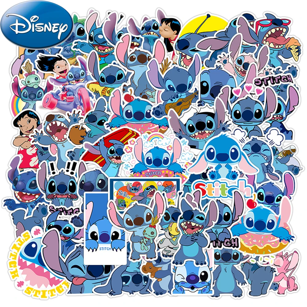 10/30/50pcs Cute Disney Stitch Kids Anime Stickers Funny Cartoon Sticker Water Bottle Phone Notebook Waterproof Graffiti Decals