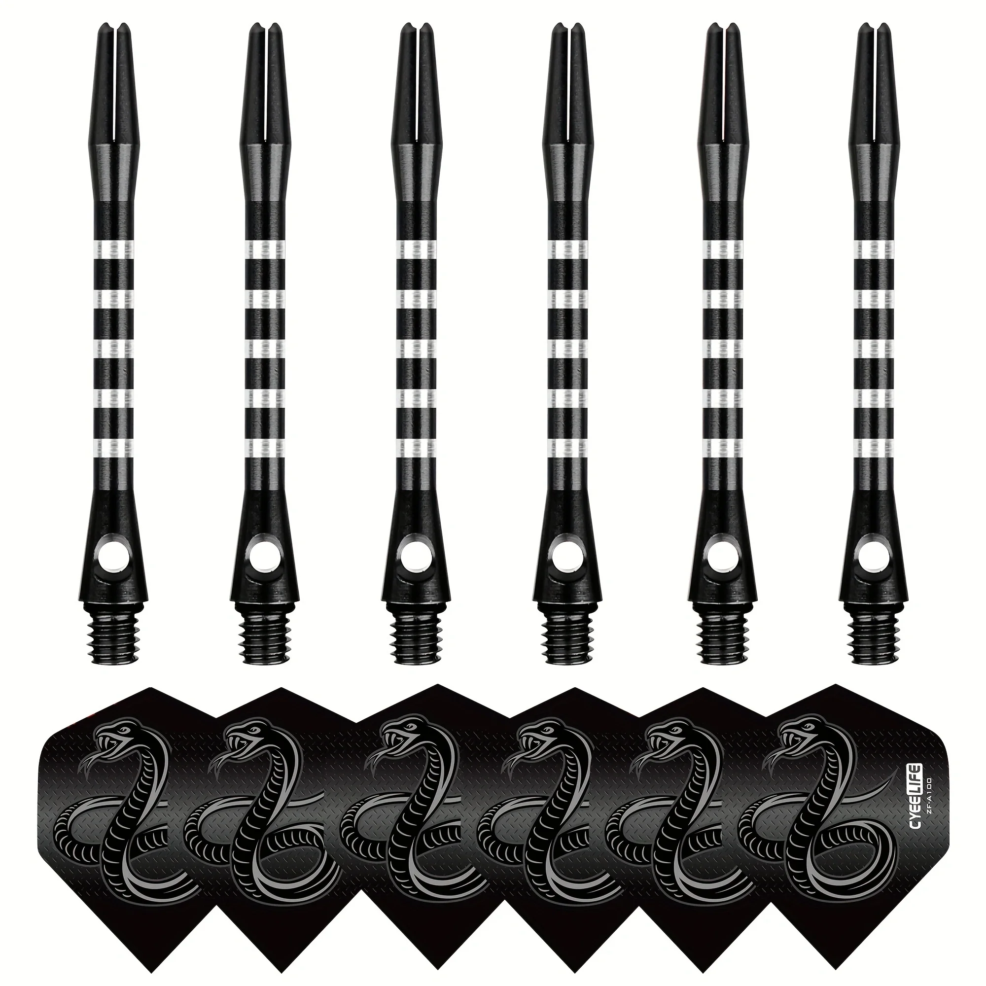 

Cyeelife Dart Accessories: 6 aluminum rods (2ba)+6 dart tail fins