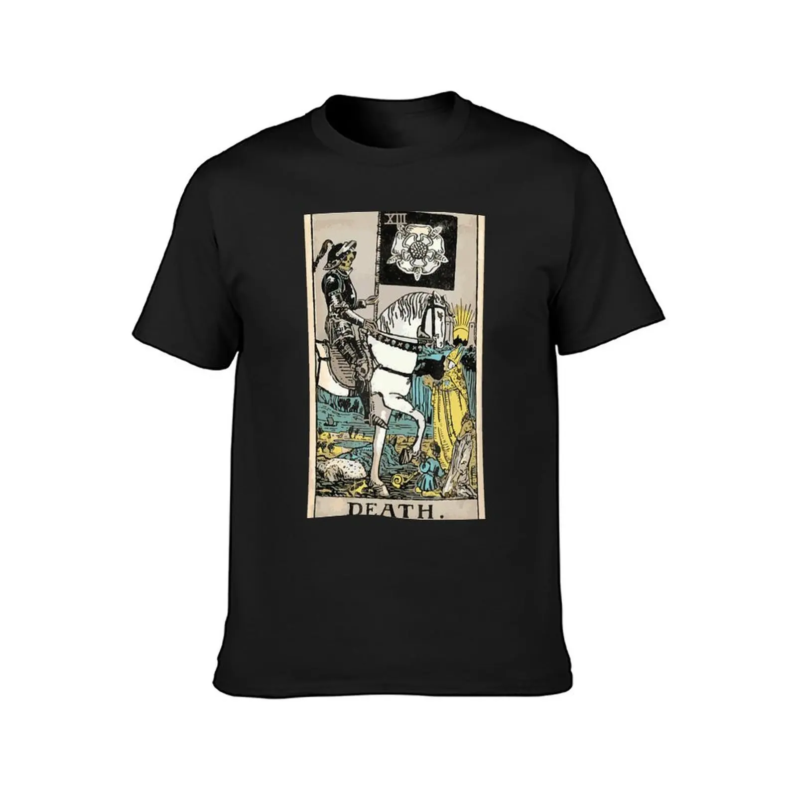 Death Tarot Card XIII T-Shirt aesthetic clothes hippie clothes Aesthetic clothing boys whites workout shirts for men