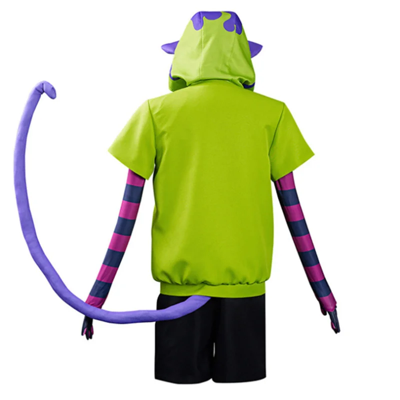 SK8 the Infinity Miya Chinen Hoodie Cosplay Costumes Hooded Zipper Short Jacket Tail Gloves Zentai Suit Anime SK Eight Uniform