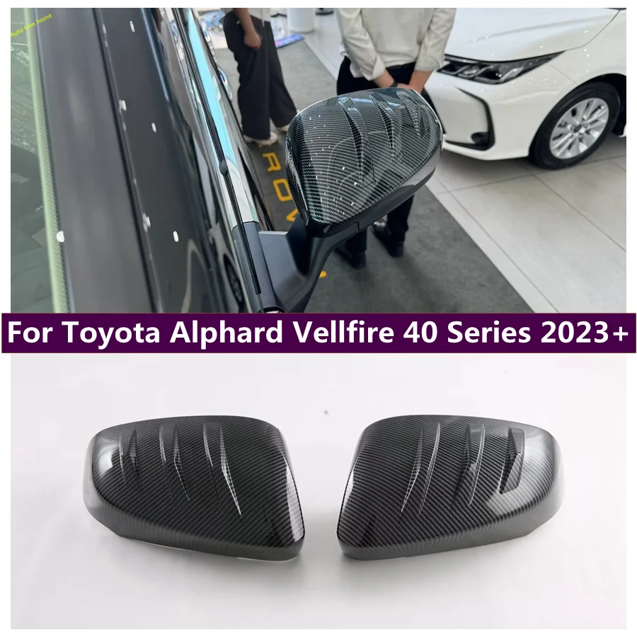 

Outside Door Rearview Mirror Protector Shell Cap Cover Housing Fit For Toyota Alphard Vellfire 40 Series 2023 2024 Accessories