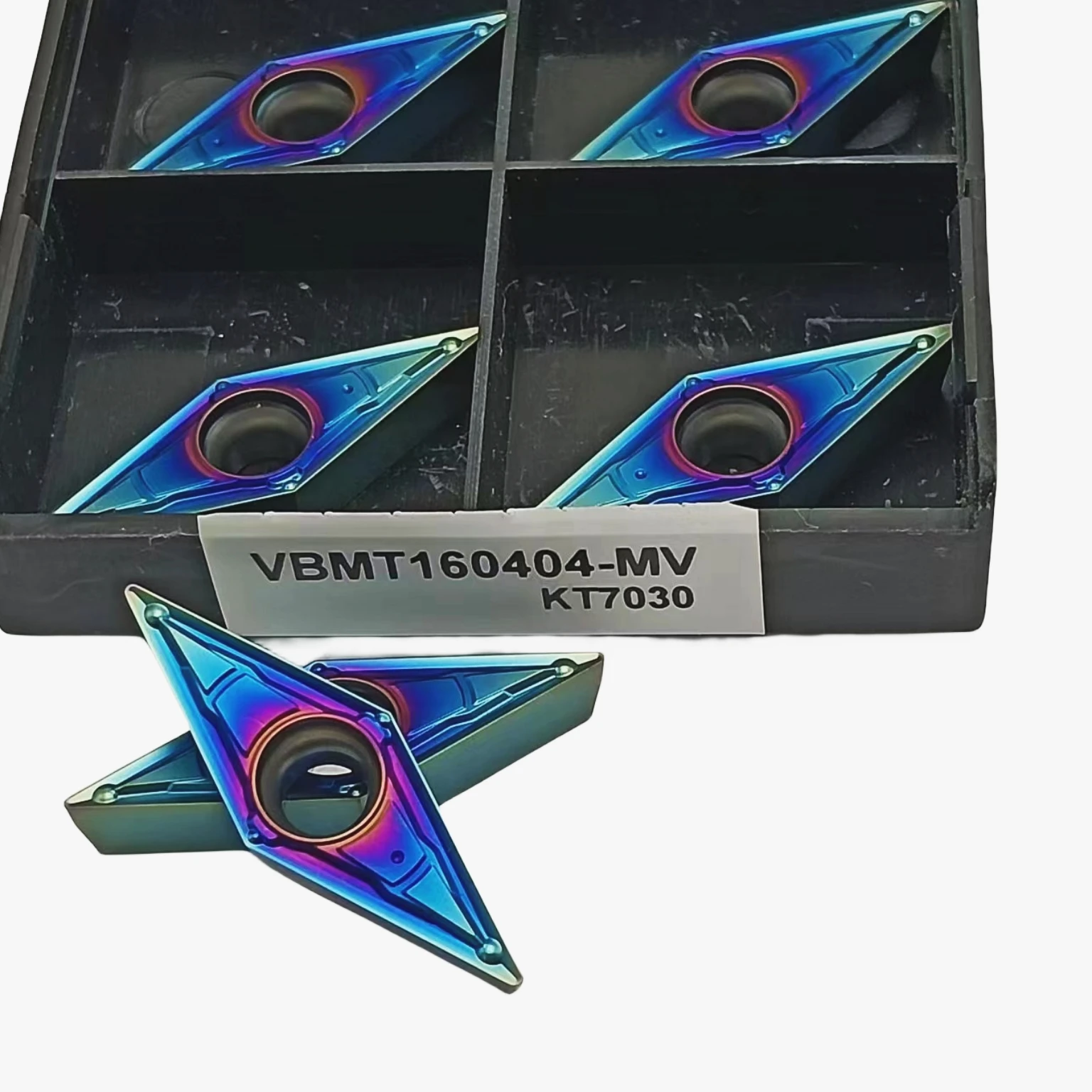 Hoja de torneado de carburatore CNC, VBMT160404-MV, VBMT160408-MV, KT7030 VBMT160404-MV para acero inoxidable