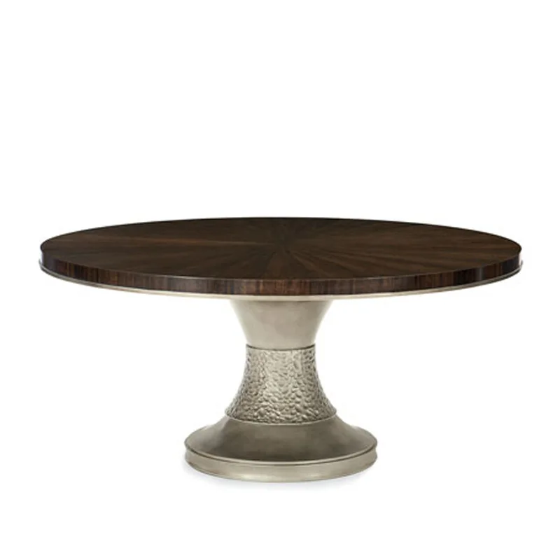 طاولة طعام مستديرة ما بعد الحداثة الأمريكية غرفة المعيشة الاسكندنافية طاولة طعام من الخشب الصلب شقة صغيرة 1 متر 3 هونج كونج لايت لوكس #2