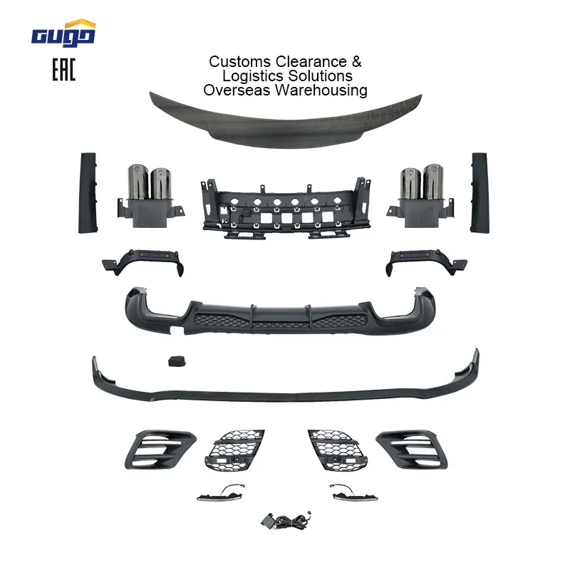 

High-quality new bumper lip body kit for Mercedes-Benz W223 for BBS model upgrade front and rear bumper traction hitch