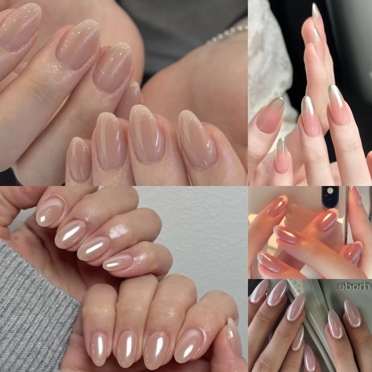 

Simple Nude Color Short Almond Nail Art Wearable Solid Color Fake Nails Detachable Finished False Nails Press on Nails with Glue