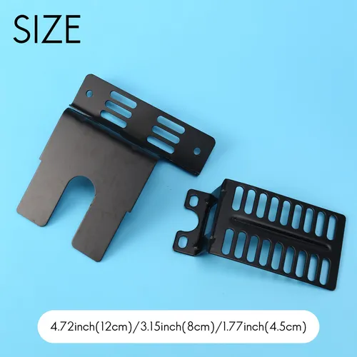 Imagen 1 del producto Lo-ok-Juego de soporte de Motor de asador de acero inoxidable, 2 uds., placas de soporte universales para Motor de barbacoa, herramientas para barbacoa y acampada al aire libre