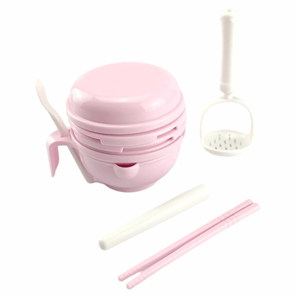 

Solid color Baby Food Grinding Bowl Multifunctional Handmade Fruit Puree Grater Easy to Use Manual Operation Manual Grinder