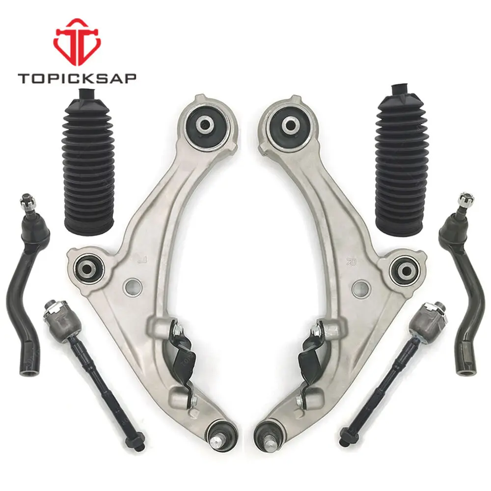 

TOPICKSAP 8PCS Front Lower Control Arm Ball Joint Tie Rod End Link Kit LH/RH For Nissan Altima FWD 2007-2013 54501-JA00B