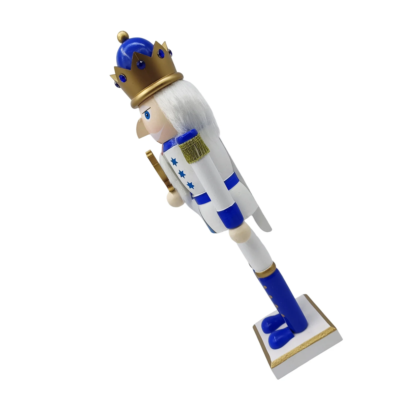 

Hanukkah Nutcracker Soldier Blue White Traditional Judaica Tabletop Holiday Party Menorah Decorations 38 Cm Nutcracker Soldier