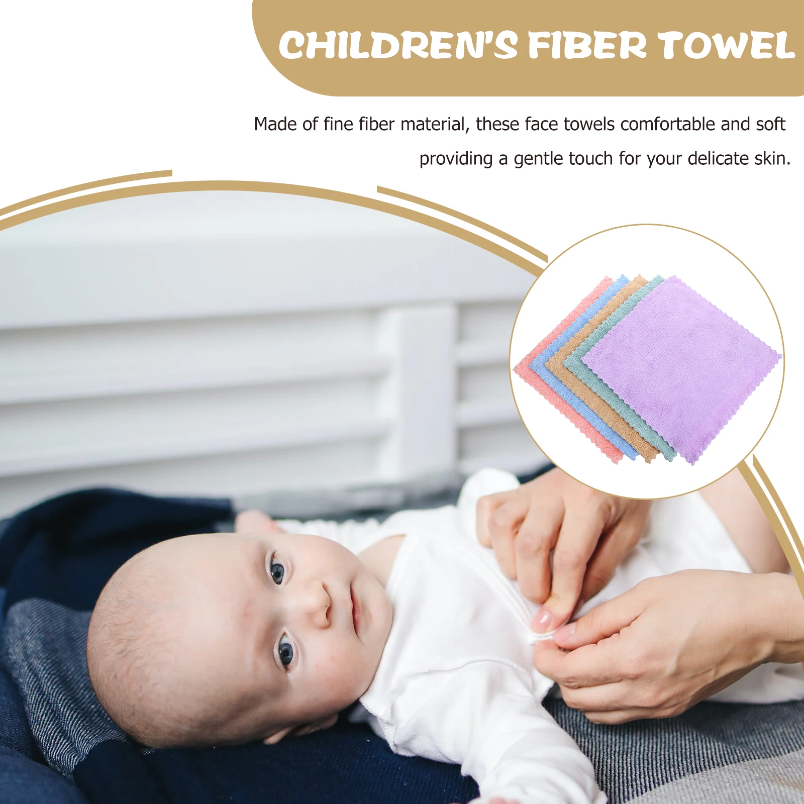 

10Pcs Coral Fleece Face Towels Microfiber Wash Cloths Soft Absorbent Makeup Remover Cloths Facial Towels for Shower