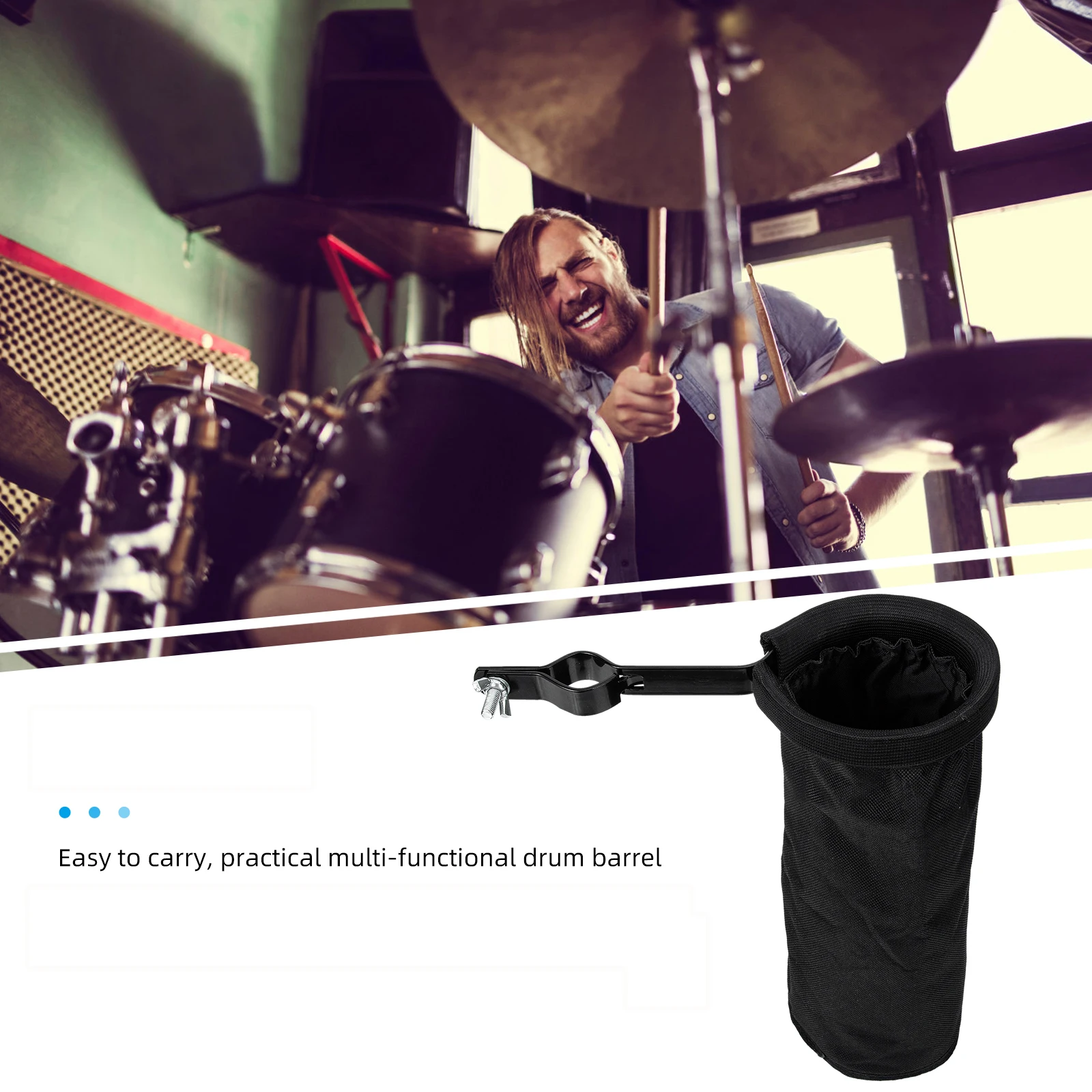 

1Set Drumstick Container Oxford Fabric Drumstick Storage Bag Durable Holder for Drum Kit Practice Performance Drum Stick Holder