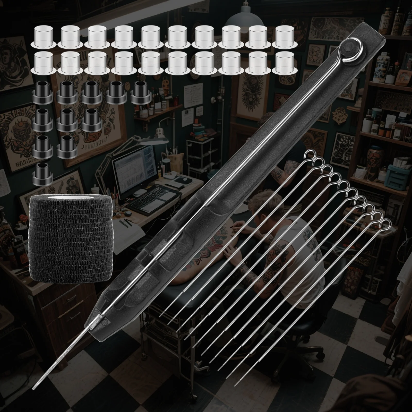 

3D ручная ручка, профессиональная игла для татуировки «сделай сам», 0,35 мм, 3RL, набор, ручной инструмент, аксессуары для ручек, чернила для татуировки, принадлежности для бинтов