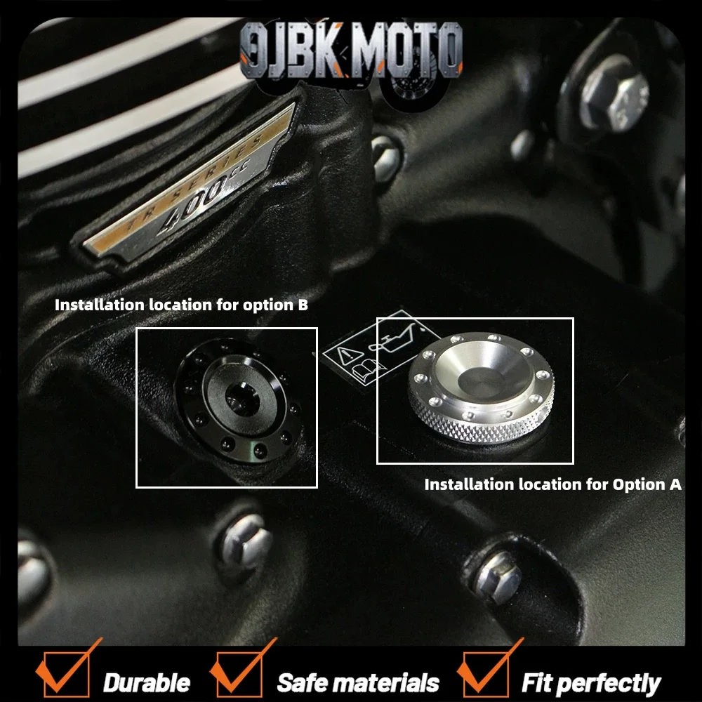 【Perfect fit】Suitable for Triumph Scrambler 400X Speed ​​400 T4 oil cap and oil filler cap screw
