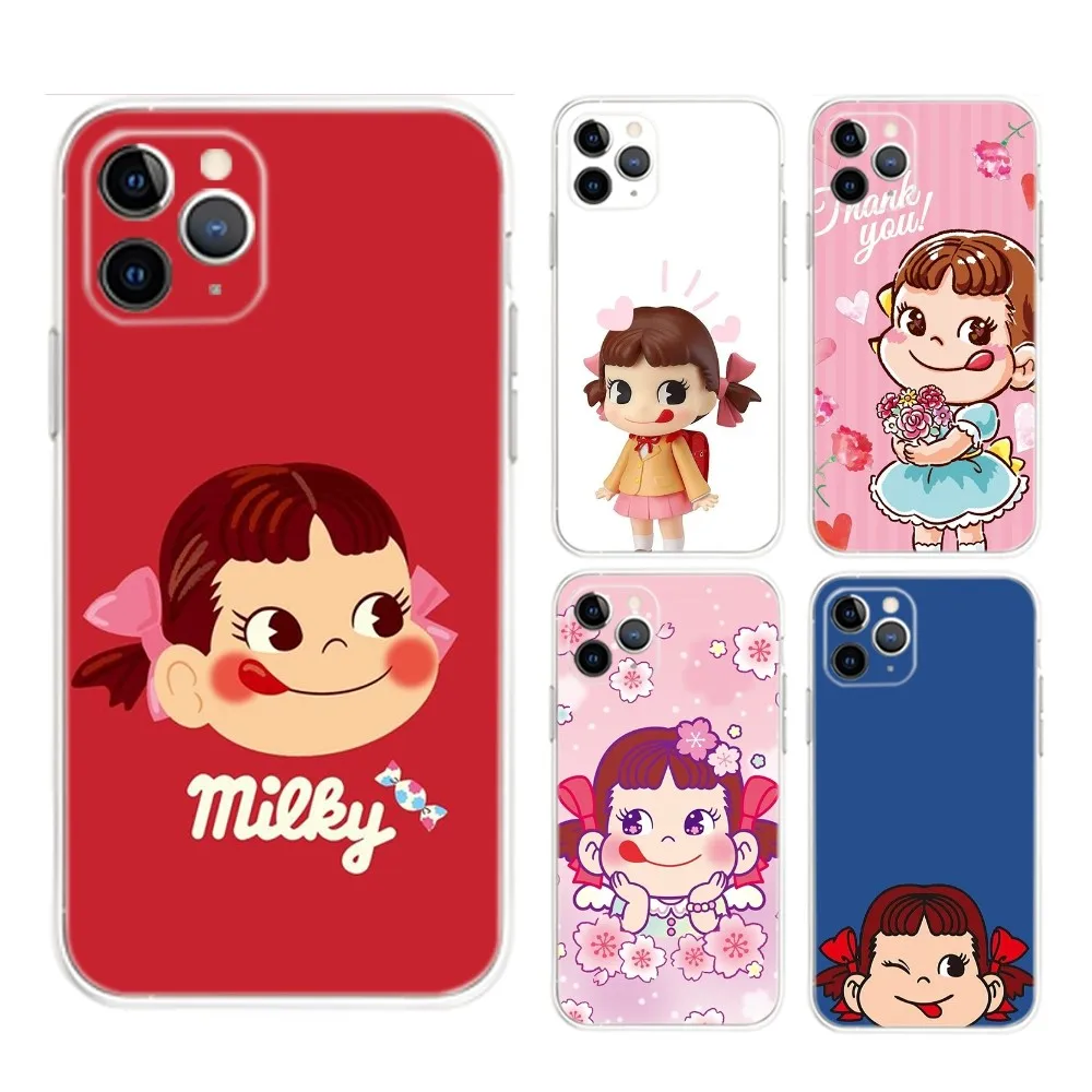 

Fujiya Milky P-Pekos Phone Case For iPhone Apple 16,15,14,13,12,Mini,11,Pro,Max,Plus,X,XR,XS,8,SE,2020,Plus Transparent Cover