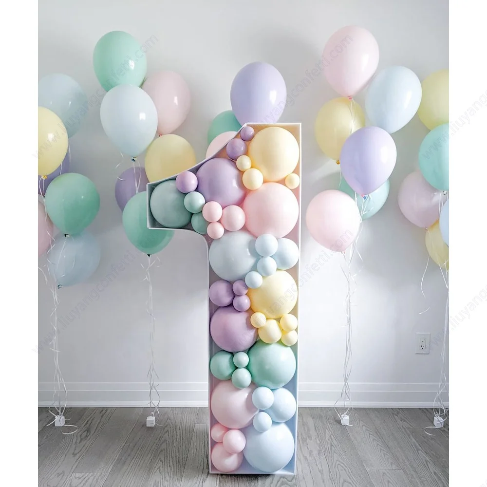 

DIY Large Stuffed Letter Mosaic Balloon Frame Custom Digital Balloon Bracket Box Birthday Wedding Party Decorations
