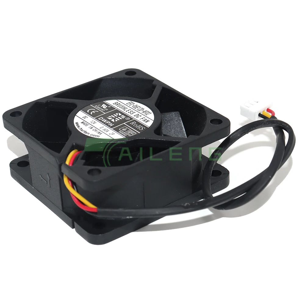 Ventilador de chasis de fuente de alimentación ininterrumpida, ventilador de chasis de 3 cables, 12V, 0,60a, 6cm, 60x25mm, 3 pines, original, nuevo, EFC-06E12D-AF02