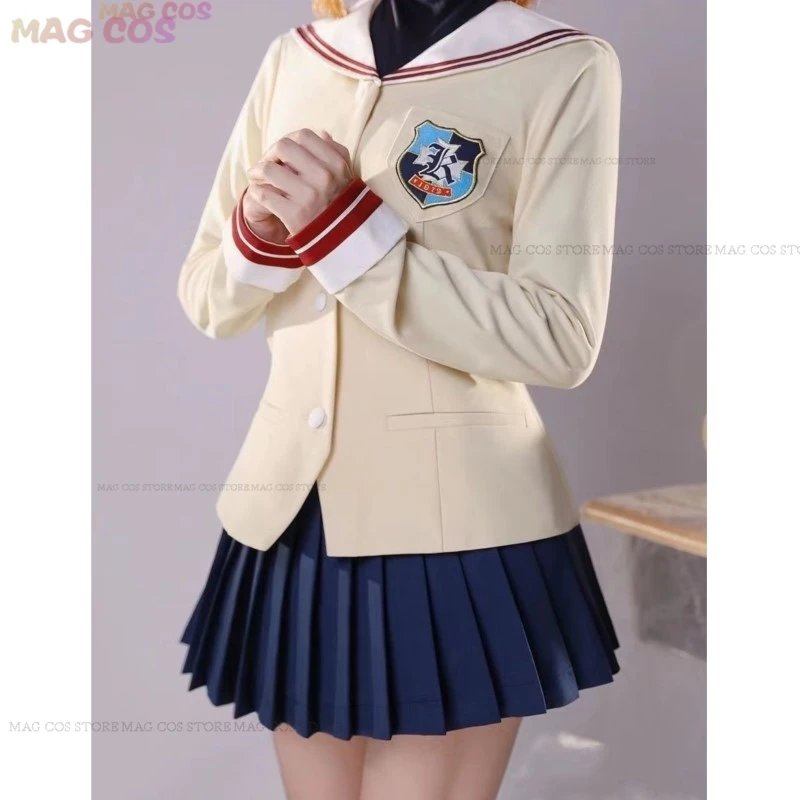 Anime CLANNAD Costume Nagisa Furukawa Cosplay Fujibayashi Kyou School Uniforms JK Dress Skirt Suit Women Party Cosplay Suit