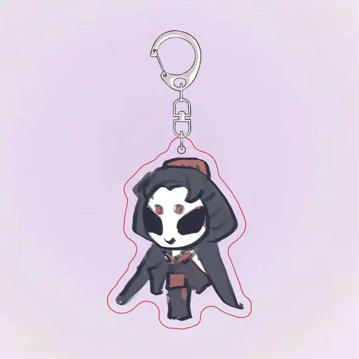 "الهوية V" الصورة الرمزية الصغيرة اللطيفة، سلسلة مفاتيح "المتقالة، السجين" الكرتونية المضحكة، حقيبة صغيرة ذات مظهر عالٍ