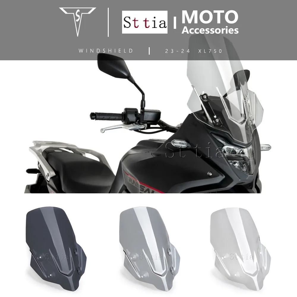 

For Honda XL750 TRANSALP XL 750 Transalp 2023 2024 Motorcycle Windshield Windscreen Front Acrylic Wind Shield Screen Deflectors