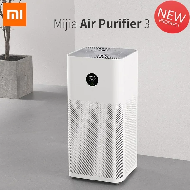 

Новый очиститель воздуха Xiaomi Mijia 3, HEPA очистка воздуха Mijia приложение с управлением через приложение, домашний очиститель воздуха со светодиодным дисплеем