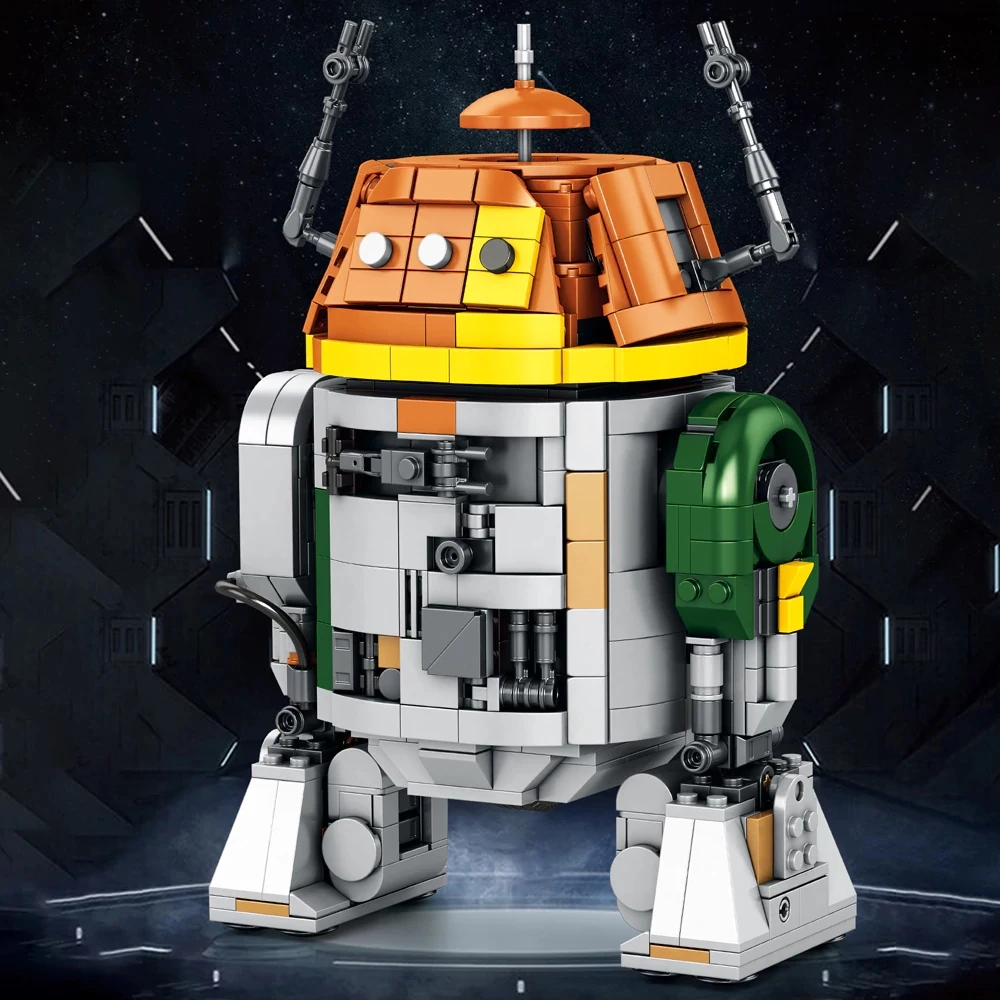 Ensembles de construction de modèles de robots C1-10P Chopper de guerre spatiale de film, blocs de construction de groupe de ceintures, briques, jouets cadeau pour adultes et enfants, 988 pièces