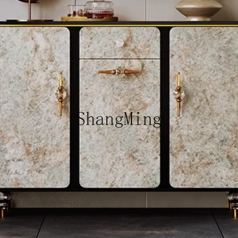 

FG solid wood living room household high-end atmosphere dining room wall entrance locker