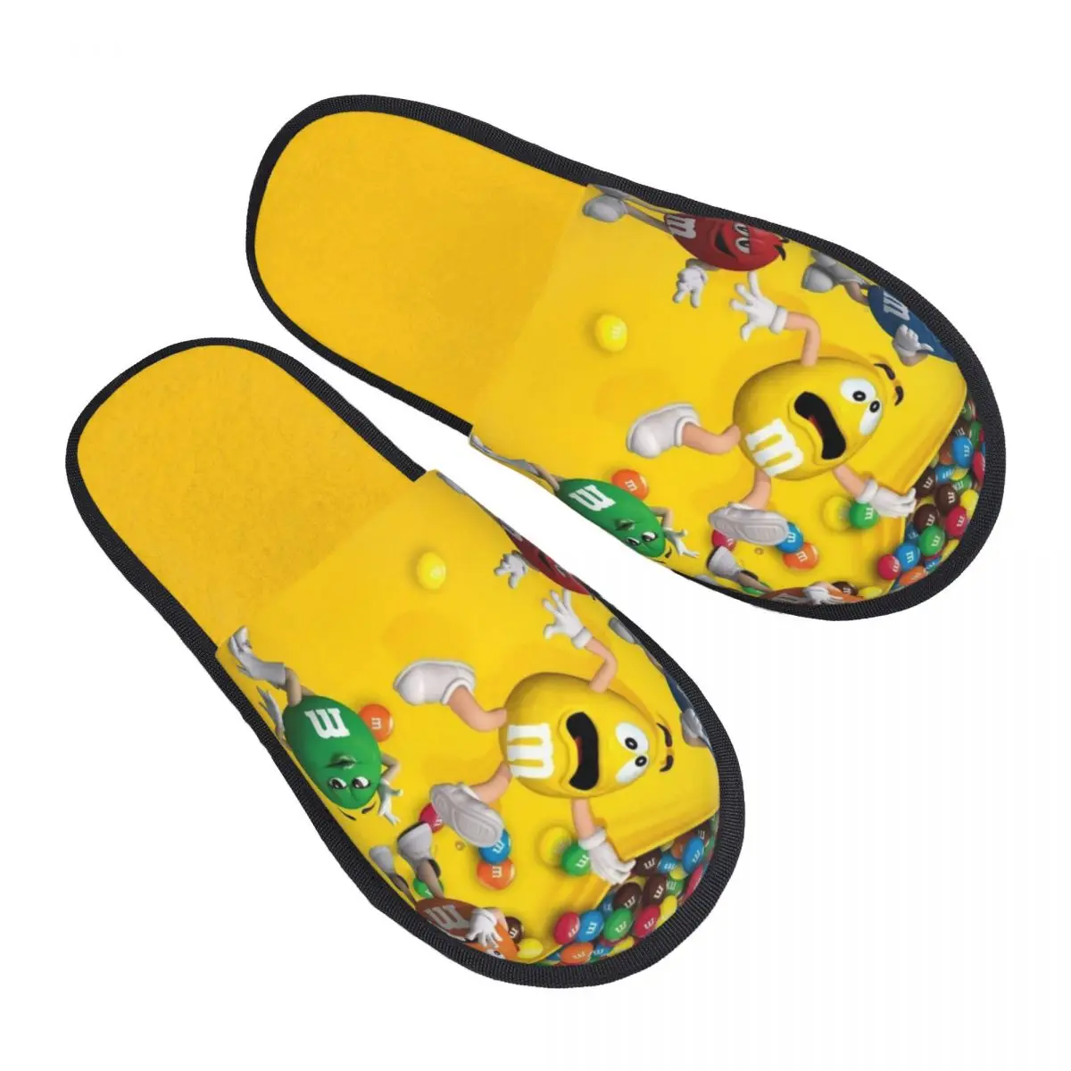 

Индивидуальные домашние тапочки M в виде шоколадных конфет, женские мягкие туфли из пены с эффектом памяти, удобные теплые Нескользящие тапочки с подошвой