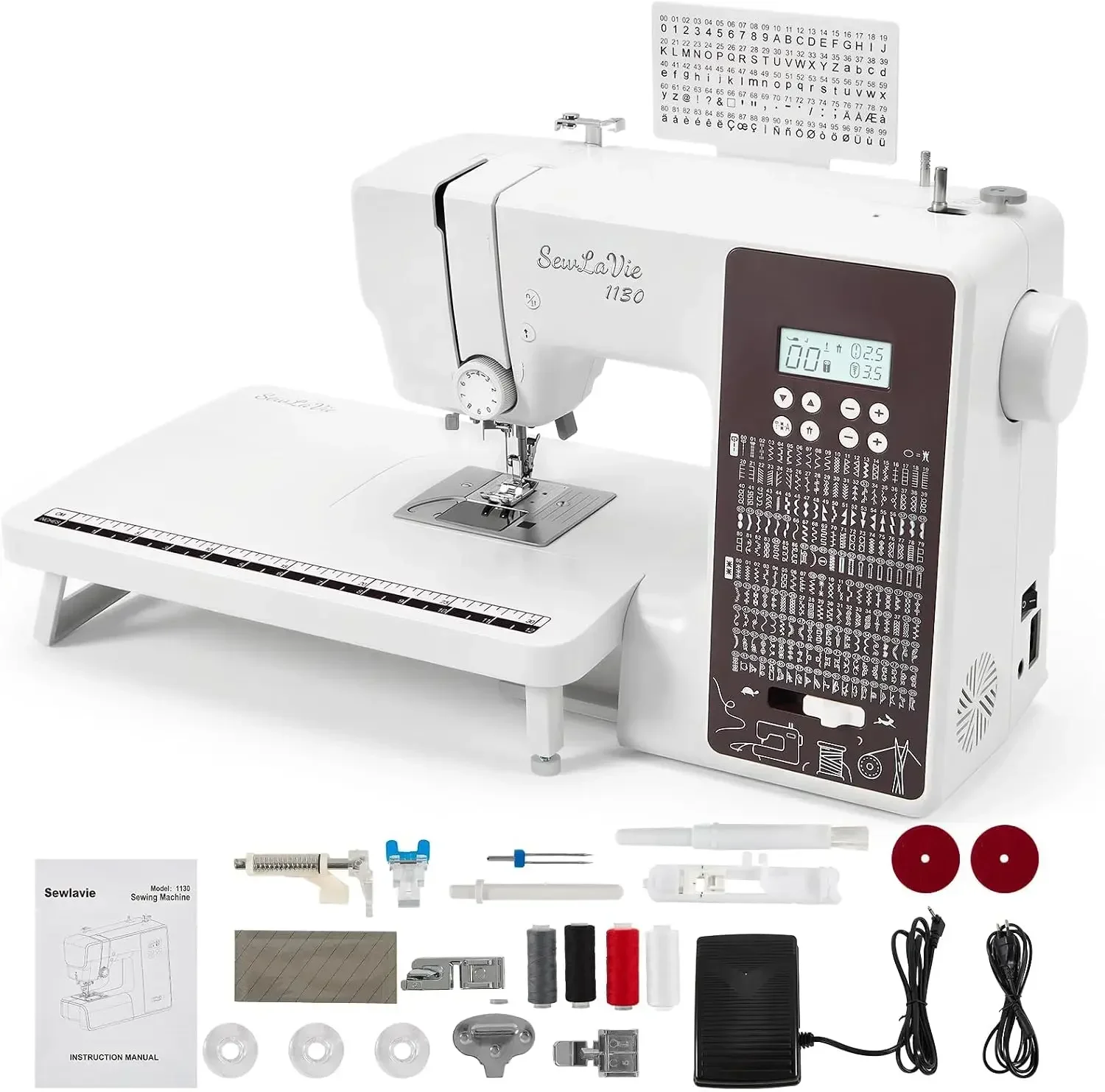 Brand new fast shippingBestseller1130 Computerized Sewing and Quilting Machine with 300 Stitches | Ideal for various fabrics, cl