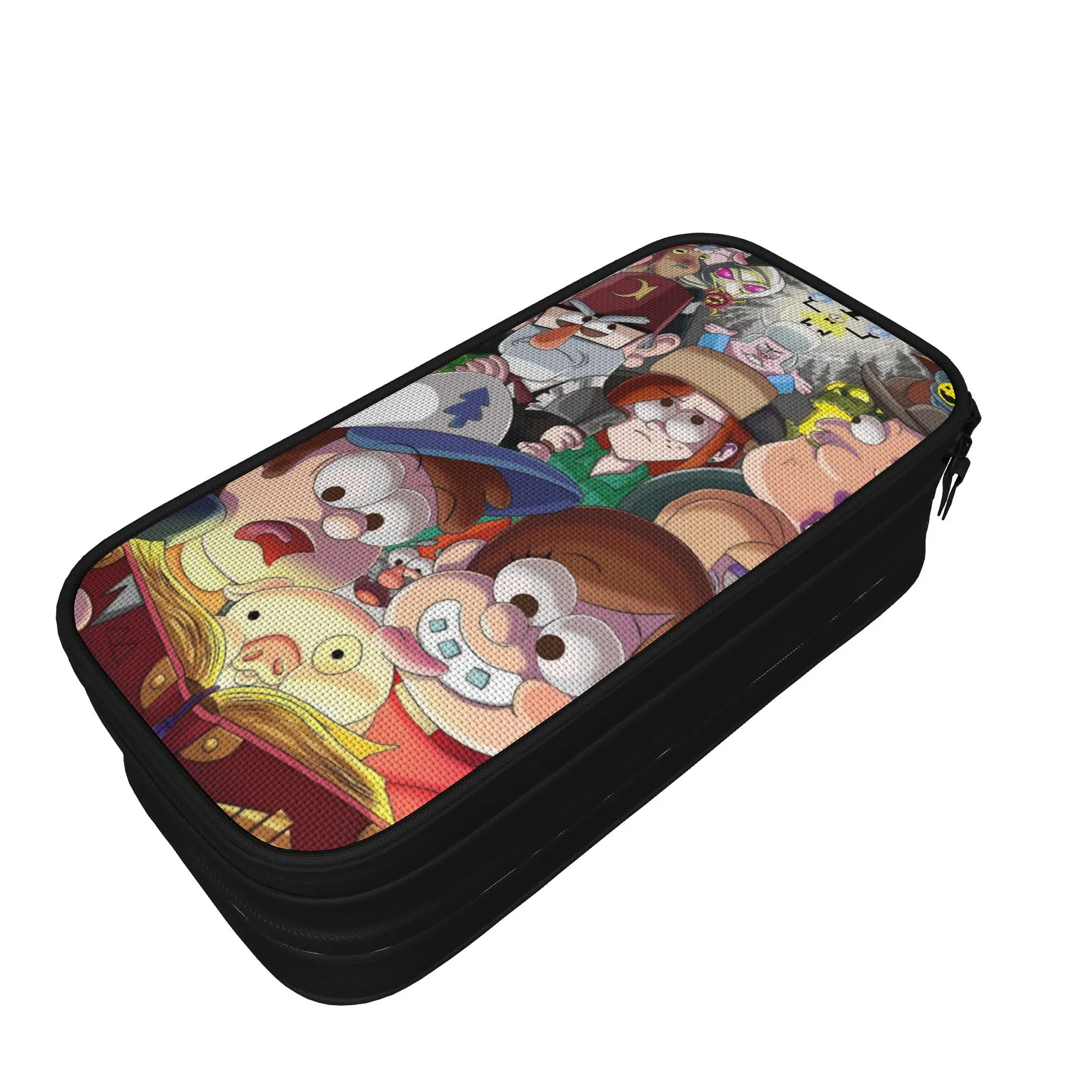 G-Gravity Falls Pencil Case Fun   Pen Box Bags Student Large Storage Office Gift Pencilcases